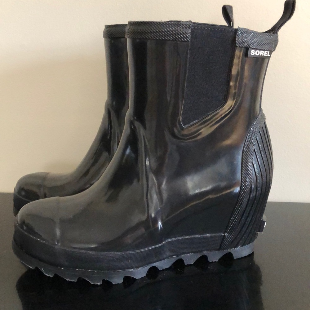Sorel Rain wedge Chelsea gloss
